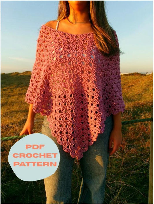 Solaris Poncho - English Pattern/ beginner friendly (PDF Pattern)