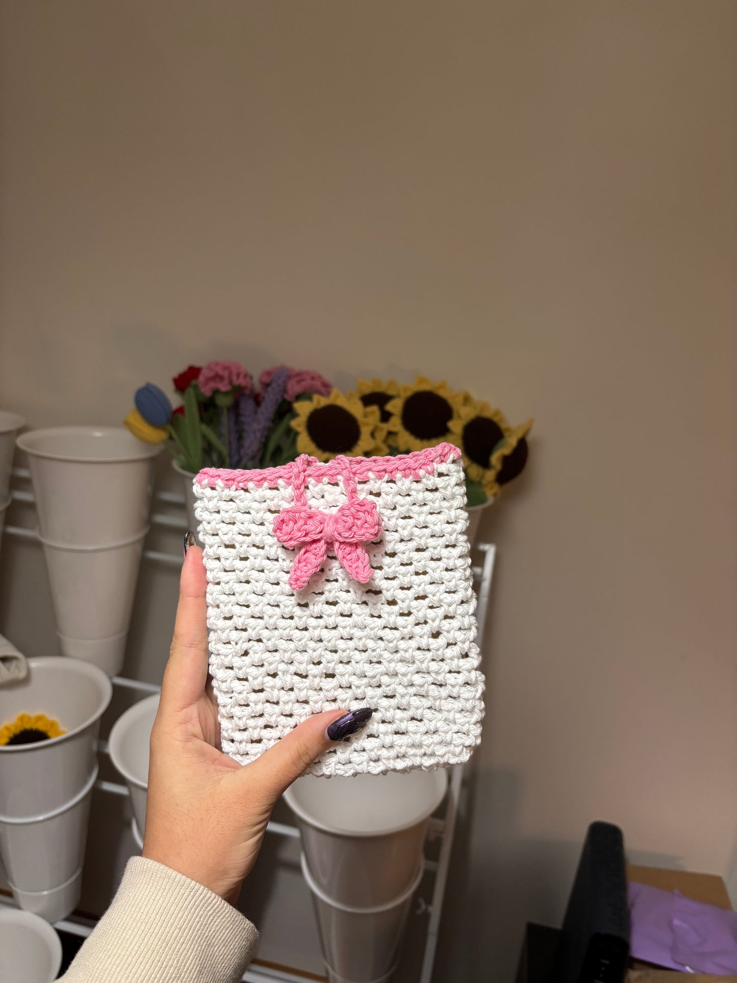 Kindle/kobo sleeve - pink bow